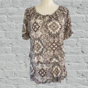 Croft & Barrow Peplum Top